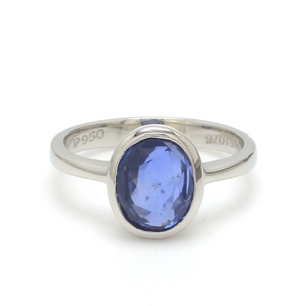 Personalisierter Blauer Saphir Platin Ring Jl Pt 1147 von Jewelove