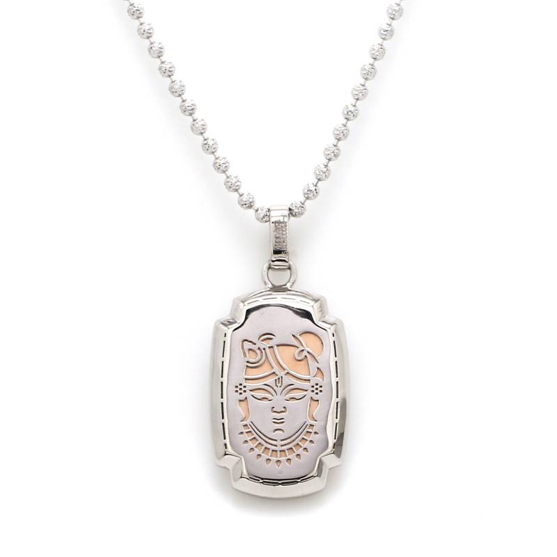 Platin + Rosegold Srinathji Anhänger Jl Pt von Jewelove