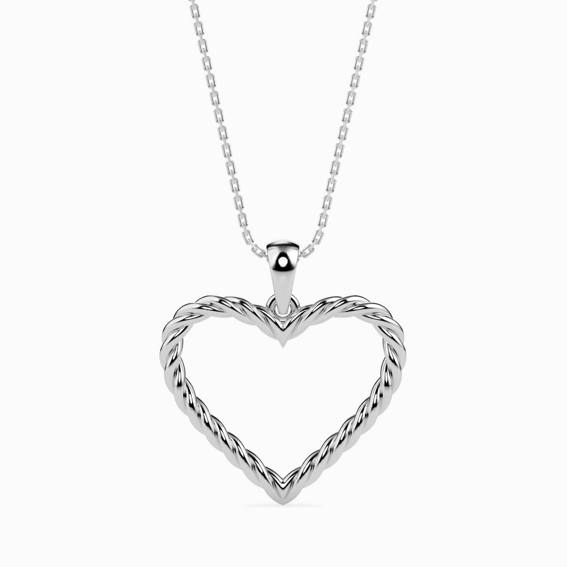 Platin Herz Anhänger Für Frauen Jl Pt P 18020 von Jewelove