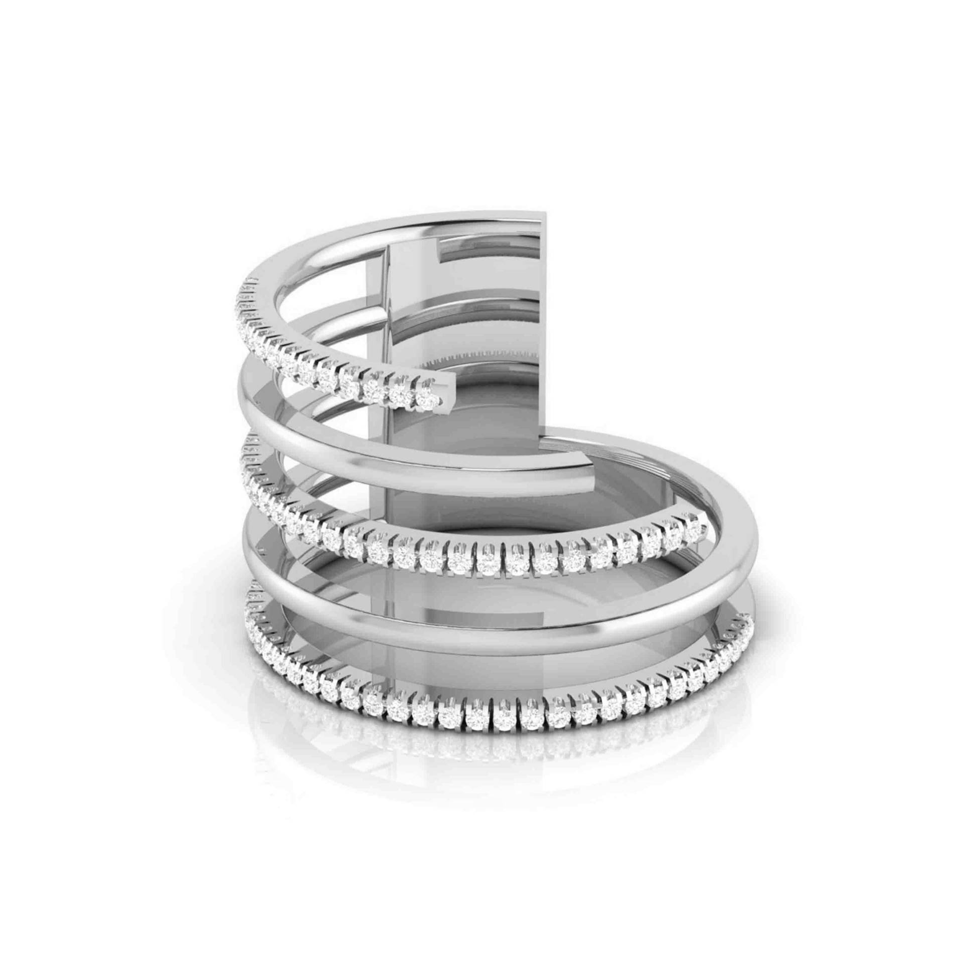 Platin Ring Mit Diamanten Für Frauen Jl Pt R-2 Platin Ring Mit Diamanten Für Frauen Jl Pt R-2 von Jewelove