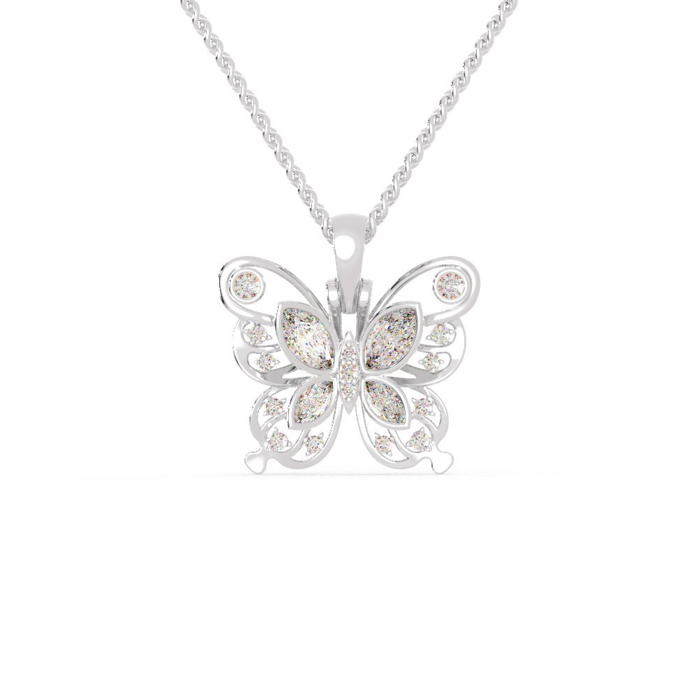 Platin Schmetterling Anhänger Mit Diamanten Für Frauen Jl Pt P 1234 von Jewelove