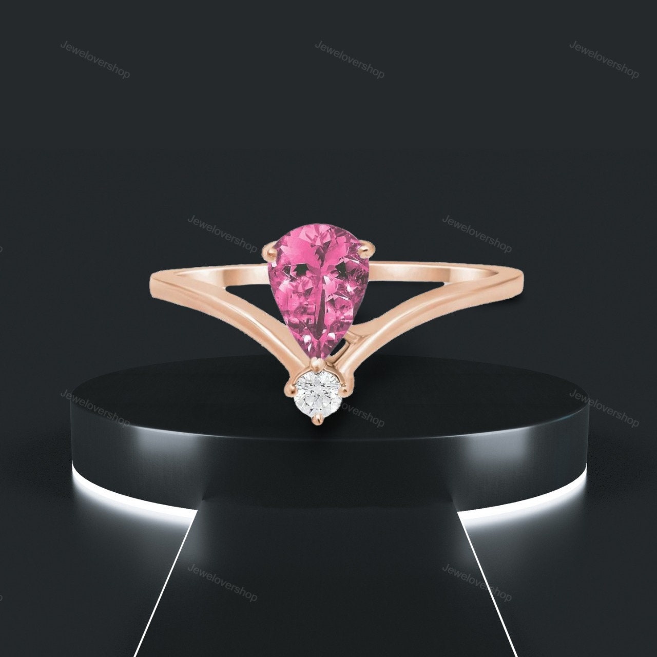 Geburtsstein Ring, Mutterring, Turmalin Zierlicher Rosegold Schmuck, Ringe Für Frauen, Geschenk Sie von Jewelovershop