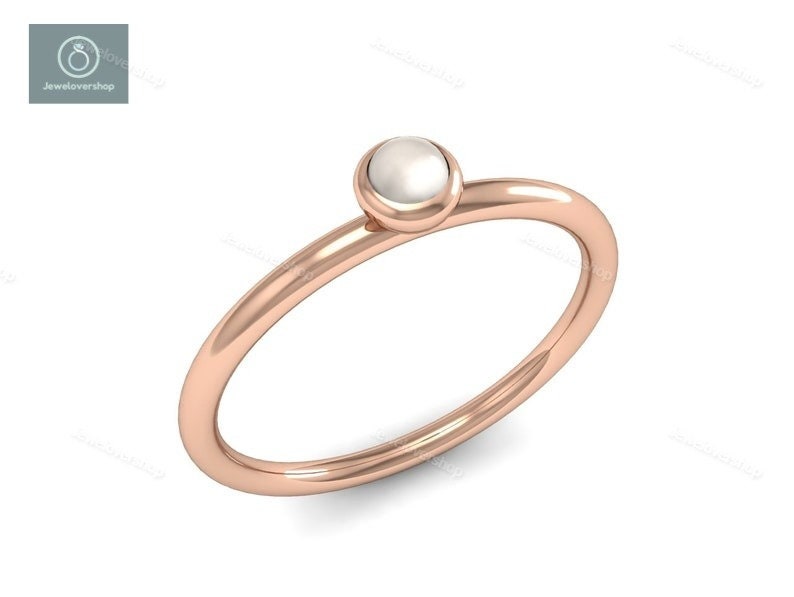 Perlen Ring, Silber Ring, Statement Gold Sterling Süsswasserperlen 14K Weihnachtsgeschenk von Jewelovershop