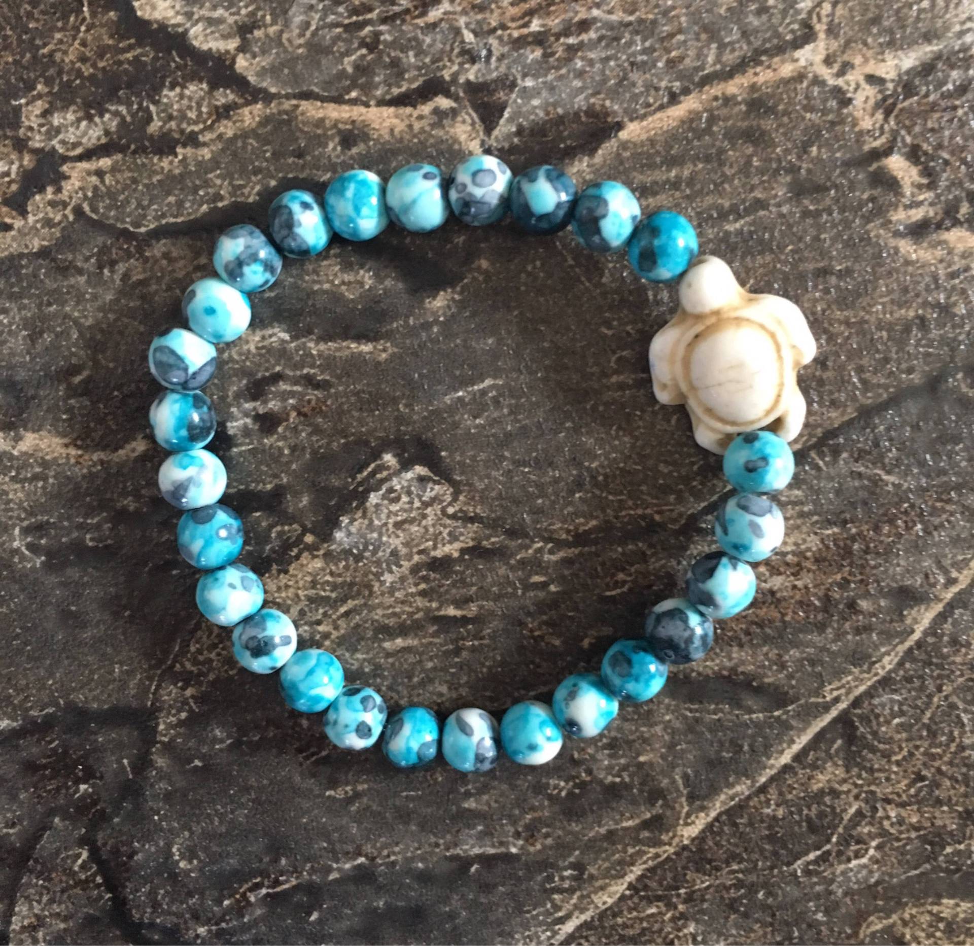Mosaik Blaue Meeresschildkröte Armband Mosaik Blaue Meeresschildkröte Armband von JewelrSea