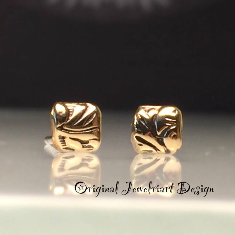 Gold Bar Ohrringe/Handgefertigte Ohrring./Winzige Goldfilled Minimalist Ohrring./Kostenloser Versand in Den Usa von Jewelriart