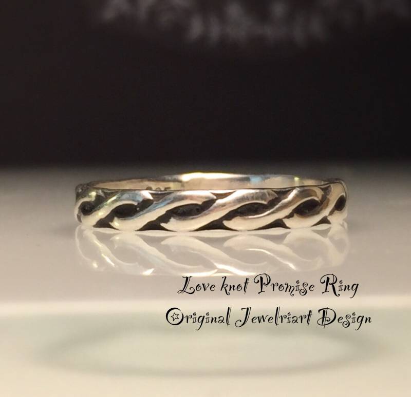 Loveknot Ring/Infinity Ring/Artisan Silber Ring/Versprechen Ring/Ewige Liebe Ring/Girlfiend Geschenk/Kostenloser Versand in Den Usa von Jewelriart