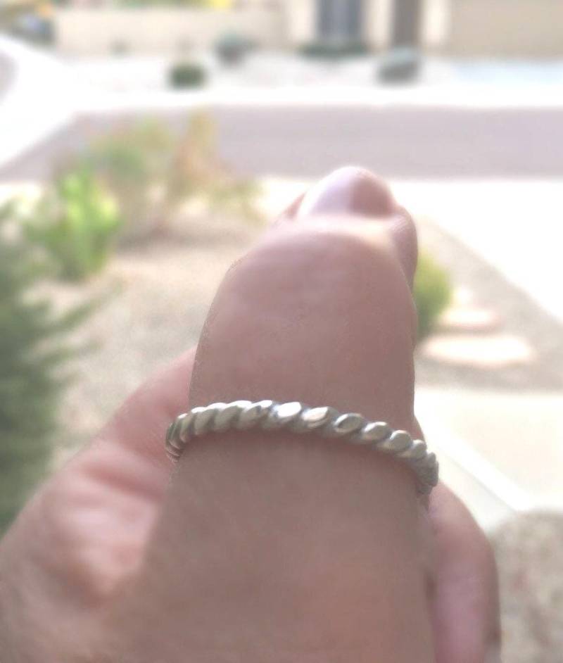 Silber Ring/Seil Ring Silber/Seil Und Ring/ von Jewelriart