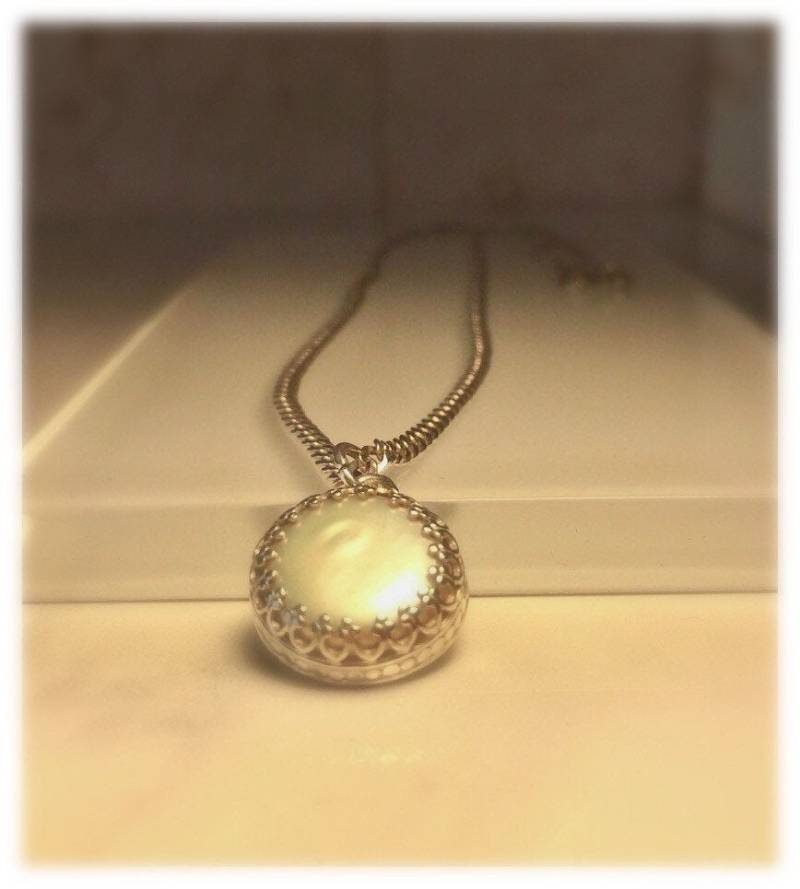 Zarte Handgefertigte Perlen - Und Sterlingsilber-Halskette./Kostenloser Versand von Jewelriart