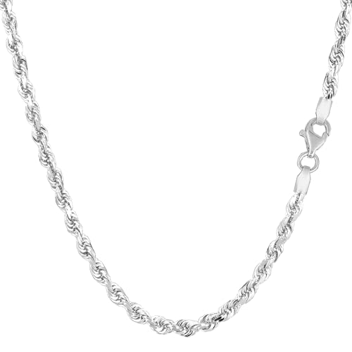 Halskette Weißgold Diamantschliff 3 mm, Diamant von Jewelry Affairs