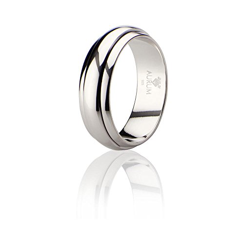 925 Silber Trauringe: Partnerringe, Eheringe und Verlobungsringe - AJR001, H: 65 mm von Jewelry Aurum