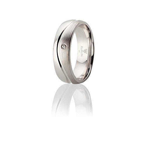 925 Silber Trauringe: Partnerringe, Eheringe und Verlobungsringe m. Zirkonia - AJR020, DR: 63 mm von Jewelry Aurum