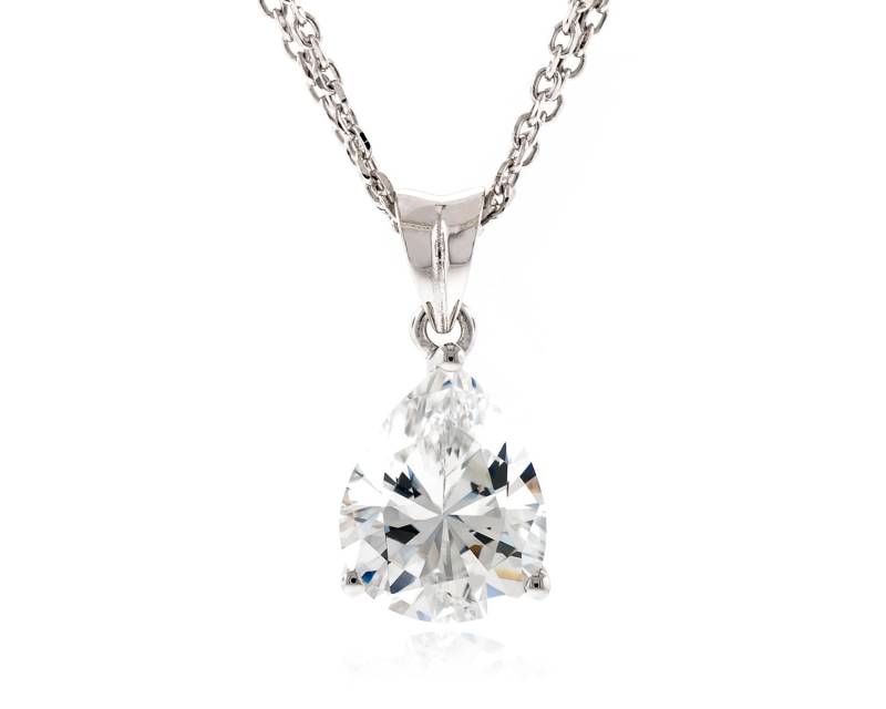 925 Silber Top Grade Diamant Geschnitten Birne 10x8-11x8mm Simuliertdiamant Cz Anhänger Mit 18" Doppel Reihe Kette Halskette Rhodium Vergoldet 925 Silber Top Grade Diamant Geschnitten Birne 10x8-11x8mm Simuliertdiamant Cz Anhänger Mit 18" Doppel Reihe Kette Halskette Rhodium Vergoldet von JewelryAcacia