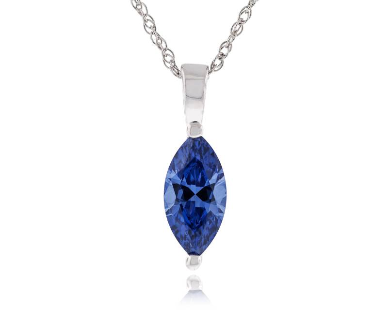 925 Sterling Silber 2, 0 Karat Marquise Form Fancy Diamond Cut 12x6mm Tanzanite Farbe Cz Anhänger Mit 18" Seil Kette Halskette Rhodium Vergoldet 925 Sterling Silber 2, 0 Karat Marquise Form Fancy Diamond Cut 12x6mm Tanzanite Farbe Cz Anhänger Mit 18" Seil Kette Halskette Rhodium Vergoldet von JewelryAcacia