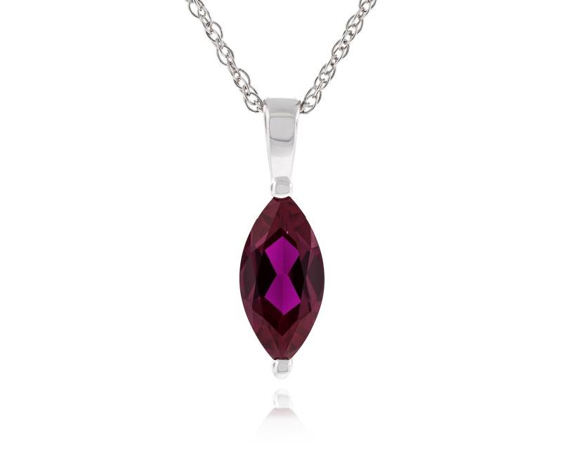 925 Sterling Silber 2, 00 Karat | Ctw Marquise Form Edelsteine Geschnitten 12x6mm Erstellt Rubin Anhänger Mit 18" Seil Kette Halskette Rhodium 925 Sterling Silber 2, 00 Karat | Ctw Marquise Form Edelsteine Geschnitten 12x6mm Erstellt Rubin Anhänger Mit 18" Seil Kette Halskette Rhodium von JewelryAcacia