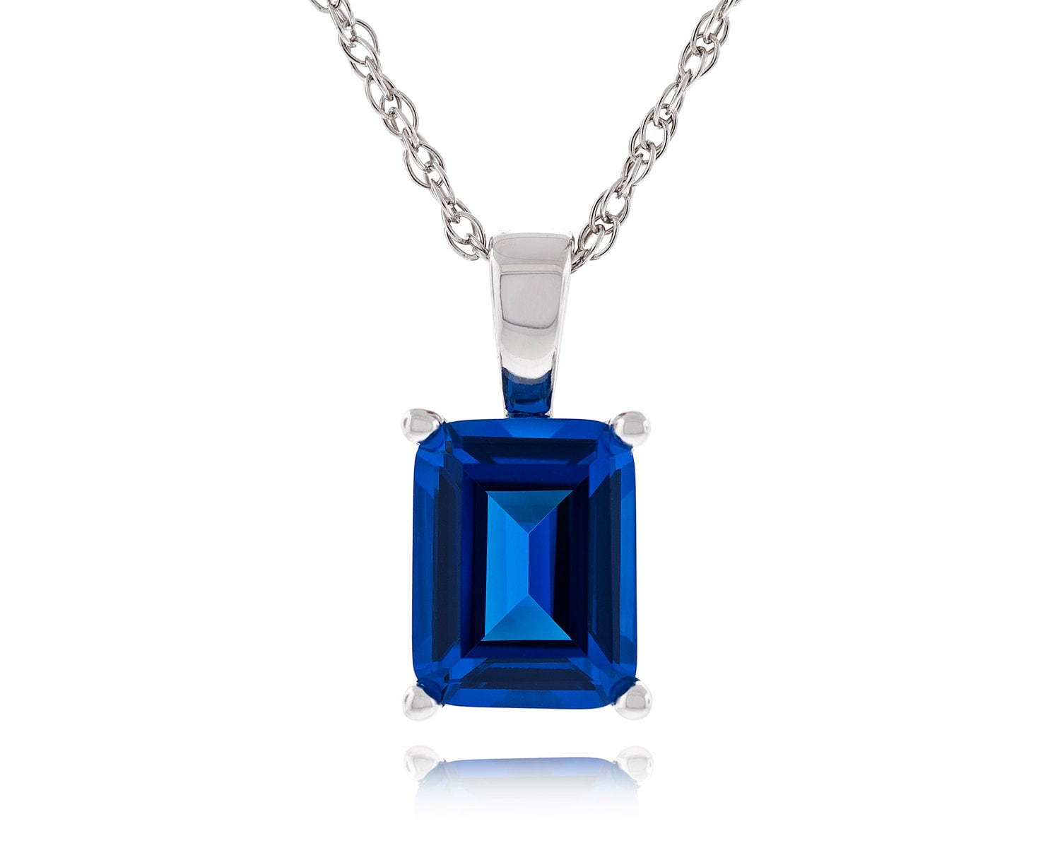 925 Sterling Silber Octagon Form Smaragd Schritt Geschnitten 9x7mm Schweizer Blau Topas Cz Anhänger Mit 18" Seil Kette Halskette Rhodium Vergoldet 925 Sterling Silber Octagon Form Smaragd Schritt Geschnitten 9x7mm Schweizer Blau Topas Cz Anhänger Mit 18" Seil Kette Halskette Rhodium Vergoldet von JewelryAcacia