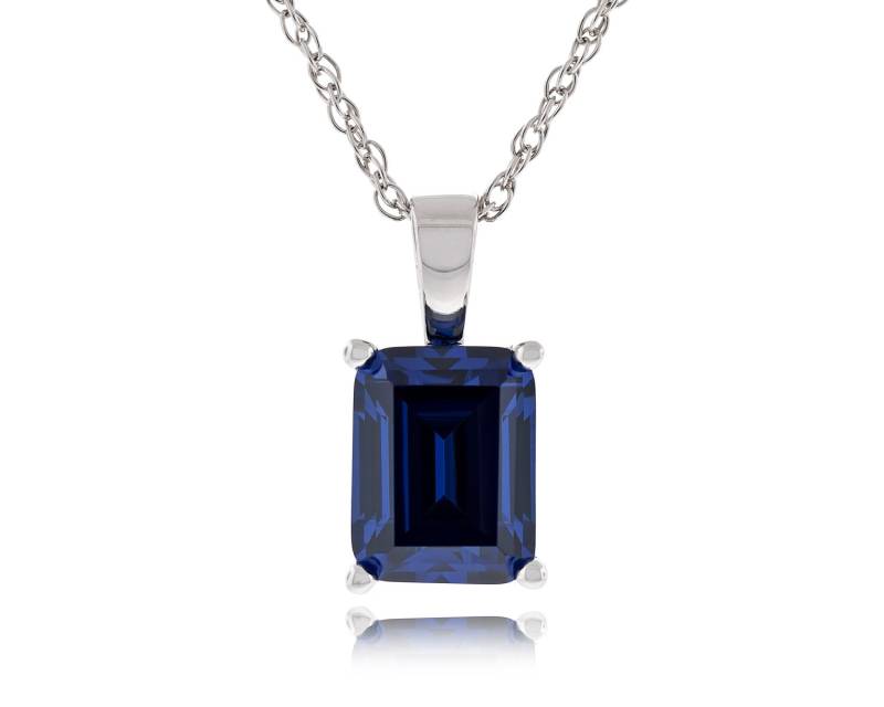 925 Sterling Silber Octagon Form Smaragd Schritt Geschnitten 9x7mm Tanzanit Farbe Cz Anhänger Mit 18" Seil Kette Halskette Rhodium Vergoldet 925 Sterling Silber Octagon Form Smaragd Schritt Geschnitten 9x7mm Tanzanit Farbe Cz Anhänger Mit 18" Seil Kette Halskette Rhodium Vergoldet von JewelryAcacia