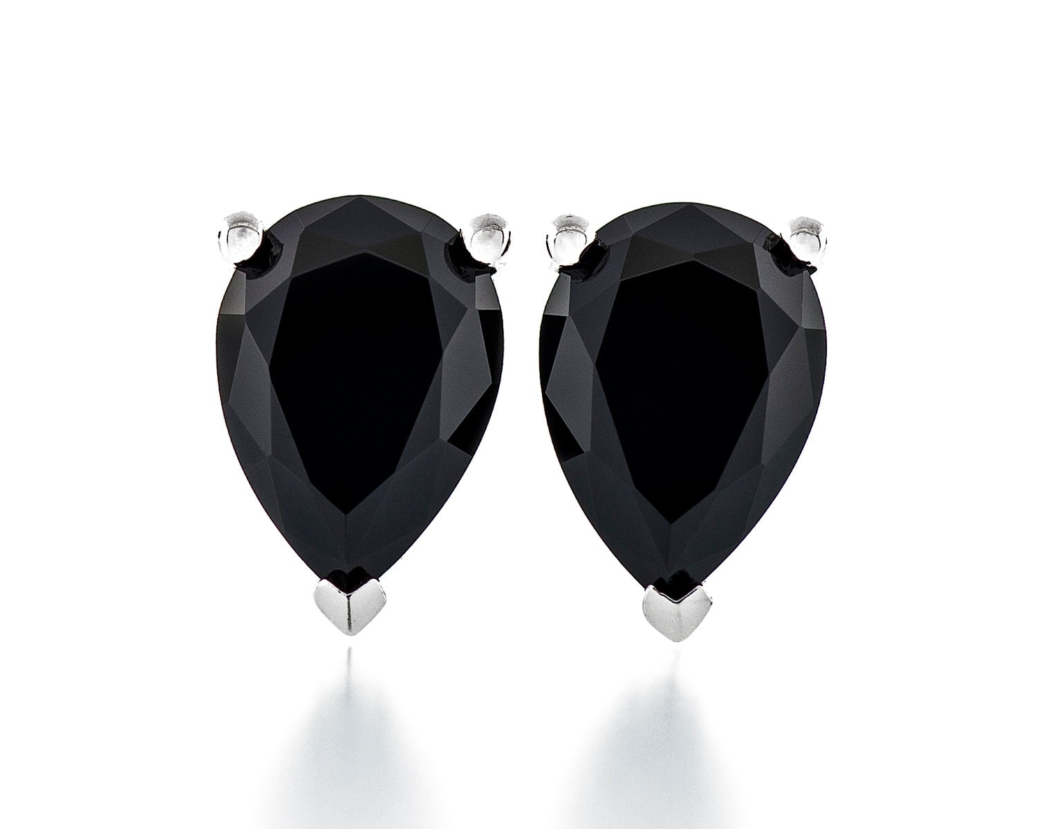 Birne Form Diamant Geschnitten 6 X 4 - 7X5mm Erstellt Onyx Schwarz Farbe Cz 925 Sterling Silber Schwere Montage Ohrstecker Rhodium Vergoldet Birne Form Diamant Geschnitten 6 X 4 - 7X5mm Erstellt Onyx Schwarz Farbe Cz 925 Sterling Silber Schwere Montage Ohrstecker Rhodium Vergoldet von JewelryAcacia