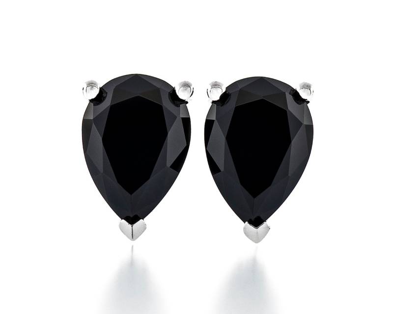 Birne Form Diamant Geschnitten 6 X 4 - 7X5mm Erstellt Onyx Schwarz Farbe Cz 925 Sterling Silber Schwere Montage Ohrstecker Rhodium Vergoldet Birne Form Diamant Geschnitten 6 X 4 - 7X5mm Erstellt Onyx Schwarz Farbe Cz 925 Sterling Silber Schwere Montage Ohrstecker Rhodium Vergoldet von JewelryAcacia