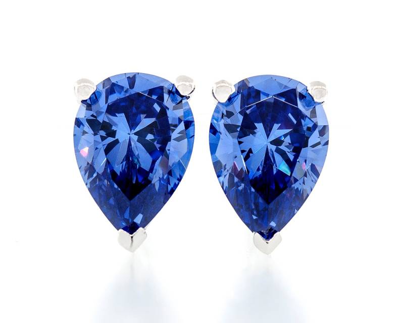 Birne Form Fancy Diamant Geschnitten Tanzanit Farbe 7 X 5 - 9X6mm Cz 925 Sterling Silber Schwere Montage Ohrstecker Rhodium Vergoldet Birne Form Fancy Diamant Geschnitten Tanzanit Farbe 7 X 5 - 9X6mm Cz 925 Sterling Silber Schwere Montage Ohrstecker Rhodium Vergoldet von JewelryAcacia