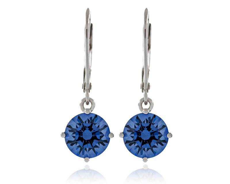 Diamant-Cut Runde 7, 5 Mm Simuliert Tanzanit Cz 925 Sterling Silber Leverback Baumseider Ohrringe Rhodium Vergoldet Diamant-Cut Runde 7, 5 Mm Simuliert Tanzanit Cz 925 Sterling Silber Leverback Baumseider Ohrringe Rhodium Vergoldet von JewelryAcacia