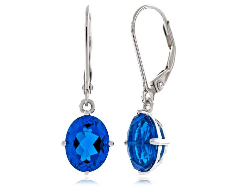 Diamant Geschnitten Oval 9x7mm Simuliert Schweizer-Blau Topas Cz 925 Sterling Silber Leverback Baumwinkel Ohrringe Rhodium Vergoldet Diamant Geschnitten Oval 9x7mm Simuliert Schweizer-Blau Topas Cz 925 Sterling Silber Leverback Baumwinkel Ohrringe Rhodium Vergoldet von JewelryAcacia