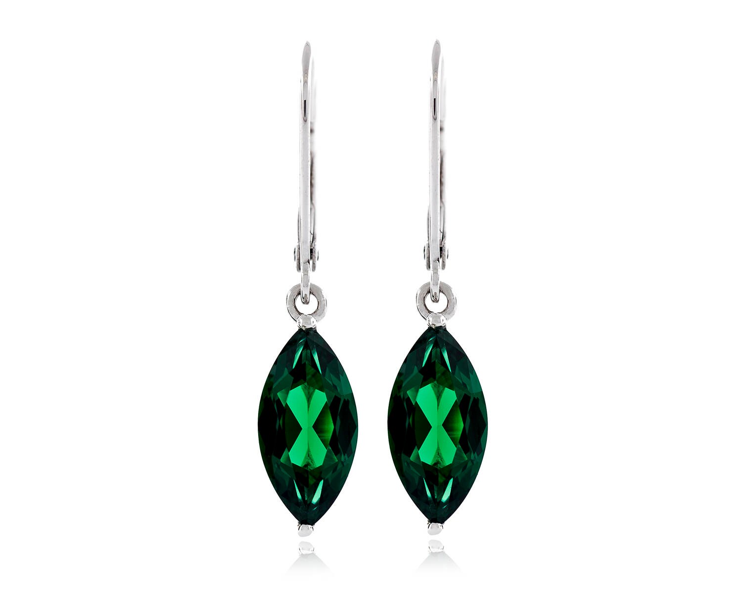 Edelsteine Geschnitten Marquise 11x5.5mm - 12x6mm Simuliert Emaragd Nano 925 Sterling Silber Leverback Baumohrringe Rhodium Vergoldet Edelsteine Geschnitten Marquise 11x5.5mm - 12x6mm Simuliert Emaragd Nano 925 Sterling Silber Leverback Baumohrringe Rhodium Vergoldet von JewelryAcacia