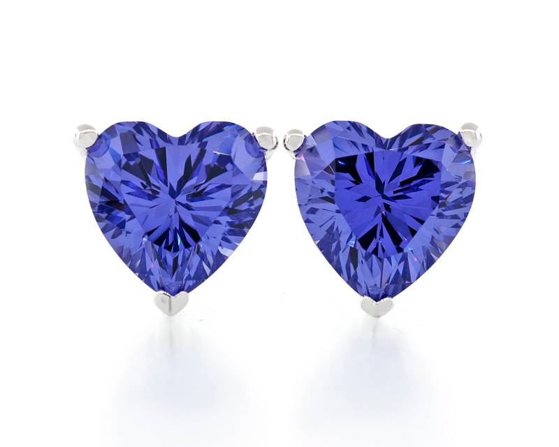 Herz Form Fancy Diamant Geschnitten Amethyst Farbe 5 X - 7X7mm Cz 925 Sterling Silber Schwere Montage Ohrstecker Rhodium Vergoldet Herz Form Fancy Diamant Geschnitten Amethyst Farbe 5 X - 7X7mm Cz 925 Sterling Silber Schwere Montage Ohrstecker Rhodium Vergoldet von JewelryAcacia