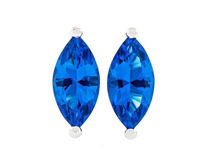 Marquise Form Diamantschliff Schweizer Blautopas Farbe 8x4 - 10x5mm Kristall Stein 925 Sterling Silber Schwere Montage Ohrstecker Rhodiniert Marquise Form Diamantschliff Schweizer Blautopas Farbe 8x4 - 10x5mm Kristall Stein 925 Sterling Silber Schwere Montage Ohrstecker Rhodiniert von JewelryAcacia