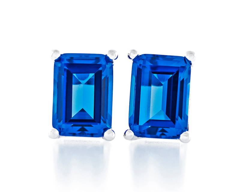 Octagon Form Diamant Geschnitten Schweizer Blau Topas Farbe 7 X 5 - 8X6mm Kristall Stein 925 Sterling Silber Schwere Montage Ohrstecker Rhodium Octagon Form Diamant Geschnitten Schweizer Blau Topas Farbe 7 X 5 - 8X6mm Kristall Stein 925 Sterling Silber Schwere Montage Ohrstecker Rhodium von JewelryAcacia
