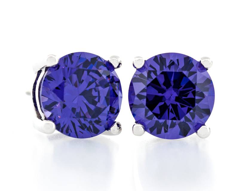 Runde Ideale Diamant Geschnitten Amethyst Farbe 5mm - 7mm Cz 925 Sterling Silber Schwere Montage Ohrstecker Rhodium Vergoldet Runde Ideale Diamant Geschnitten Amethyst Farbe 5mm - 7mm Cz 925 Sterling Silber Schwere Montage Ohrstecker Rhodium Vergoldet von JewelryAcacia