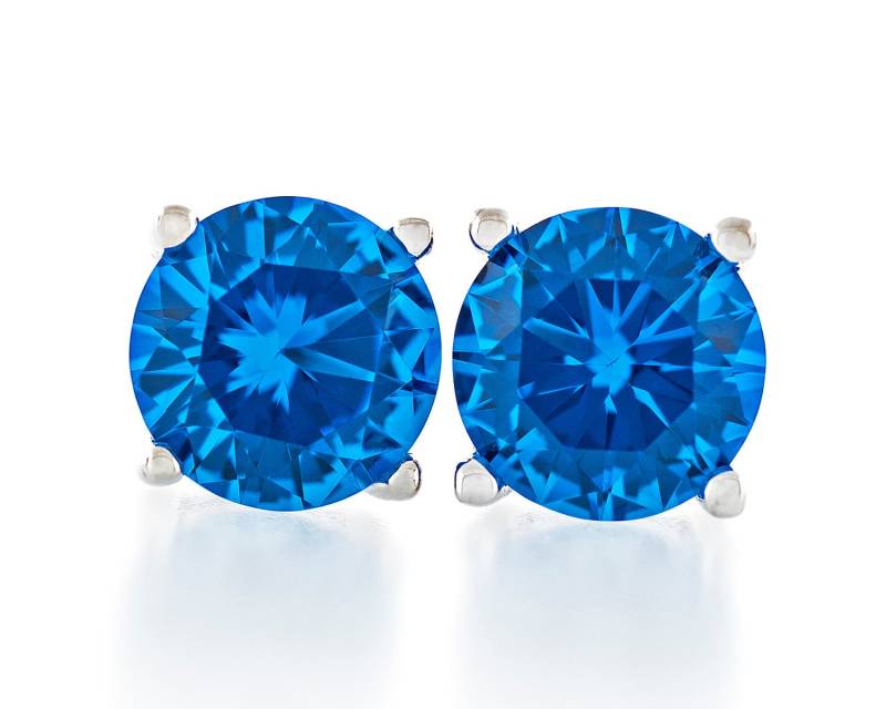Runde Ideale Diamant Geschnitten Schweizer Blau Topas Farbe 6mm - 7mm Kristall Stein 925 Sterling Silber Schwere Montage Ohrstecker Rhodium Vergoldet Runde Ideale Diamant Geschnitten Schweizer Blau Topas Farbe 6mm - 7mm Kristall Stein 925 Sterling Silber Schwere Montage Ohrstecker Rhodium Vergoldet von JewelryAcacia