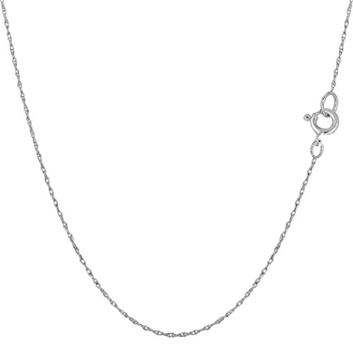 14 kt Weißgold Halskette, 0,4 mm von JewelryAffairs