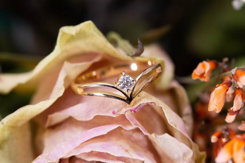 14K Gold Diamant Verlobungsring Vvs2 Klarheit Versprechen Ring von JewelryArcanum