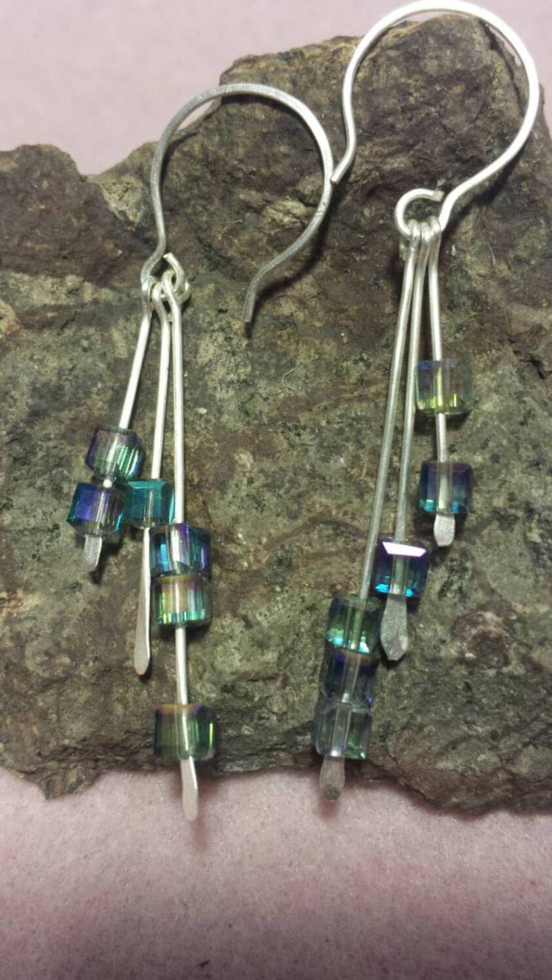 Würfel-Ohrringe Würfel-Ohrringe von JewelryArtbyLinda