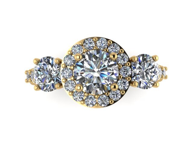 14 K Gelbgold Verlobungsring Diamant Halo Braut Ring Für Immer Eine Moissanite Valentinstag Geschenk Einzigartige Engage - V1120 14 K Gelbgold Verlobungsring Diamant Halo Braut Ring Für Immer Eine Moissanite Valentinstag Geschenk Einzigartige Engage - V1120 von JewelryArtworkByVick
