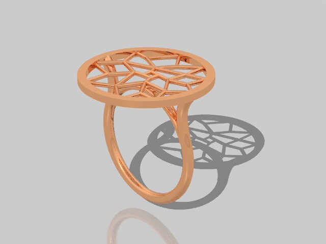 14K Rose Gold Traumfänger Design Ring V1050 von JewelryArtworkByVick
