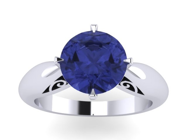 Blau Saphir Weiß Gold Verlobungsring Solitär Ring Einzigartige Verlobung Feinen Schmuck Filigranen Einzigartig - V1150 Blau Saphir Weiß Gold Verlobungsring Solitär Ring Einzigartige Verlobung Feinen Schmuck Filigranen Einzigartig - V1150 von JewelryArtworkByVick