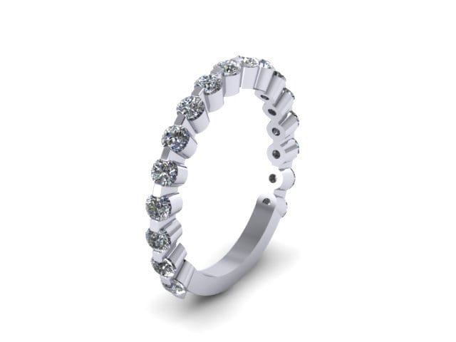Diamant 3/4-Wege Band Passende 14K Weißgold Funkelnde Ringe Brillante Bands Braut Set Ehe Hochzeitsvorschlag - V1086 Diamant 3/4-Wege Band Passende 14K Weißgold Funkelnde Ringe Brillante Bands Braut Set Ehe Hochzeitsvorschlag - V1086 von JewelryArtworkByVick