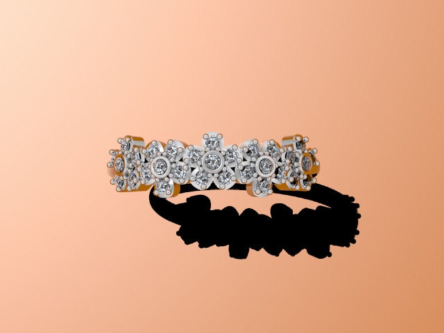 Diamant Blumenband 14K Weißgold Damen Schmuck Valentinstag Geschenk Konfliktfrei Naturdiamanten Für Sie Feinen - V1051 Diamant Blumenband 14K Weißgold Damen Schmuck Valentinstag Geschenk Konfliktfrei Naturdiamanten Für Sie Feinen - V1051 von JewelryArtworkByVick
