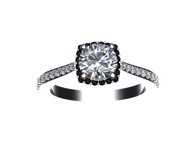 Diamant Halo Verlobungsring Charles & Colvard Für Immer Eine Moissanite Ehering 14K Weißgold Valentinstag Geschenk Feinen Schmuck - V1082 von JewelryArtworkByVick