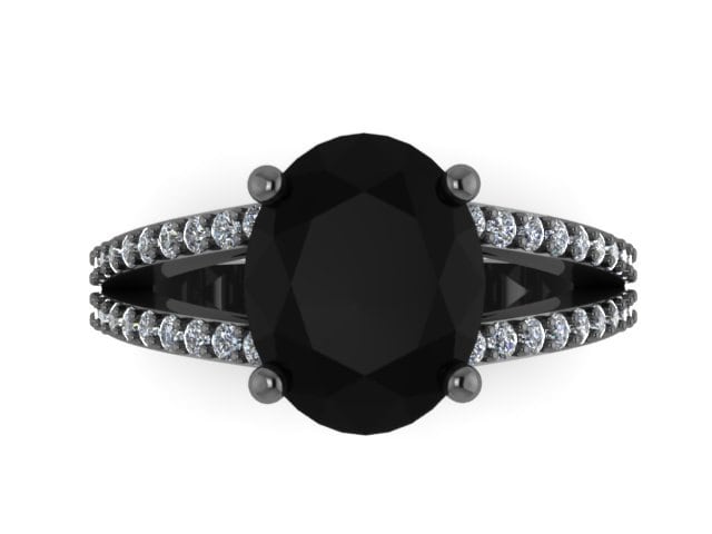 Diamant-Verlobungsring 14K Schwarzgold Verlobungsring Mit Oval 10x8mm Natürliche Schwarze Diamant Zentrum Braut Feine Schmuck Edelsteine-V1099 Diamant-Verlobungsring 14K Schwarzgold Verlobungsring Mit Oval 10x8mm Natürliche Schwarze Diamant Zentrum Braut Feine Schmuck Edelsteine-V1099 von JewelryArtworkByVick