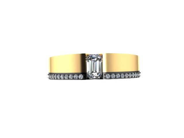 Diamant Zwei-Ton-Verlobungsring Smaragd Geschnitten Für Immer Brillante Moissonite Verlobungsring 14K Gelb & Schwarz Gold Einzigartige Verlobung Diamant Zwei-Ton-Verlobungsring Smaragd Geschnitten Für Immer Brillante Moissonite Verlobungsring 14K Gelb & Schwarz Gold Einzigartige Verlobung von JewelryArtworkByVick