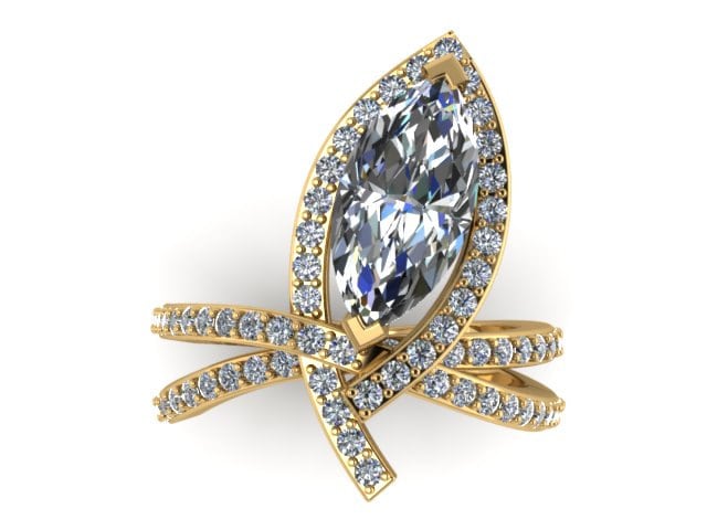 Einzigartige Verlobungsring Braut Ring 14K Gelbgold Original Benutzerdefinierte Feine Schmuck Halo Diamant 12x6mm Moissanite Ctr Geschenke Für Sie Einzigartige Verlobungsring Braut Ring 14K Gelbgold Original Benutzerdefinierte Feine Schmuck Halo Diamant 12x6mm Moissanite Ctr Geschenke Für Sie von JewelryArtworkByVick