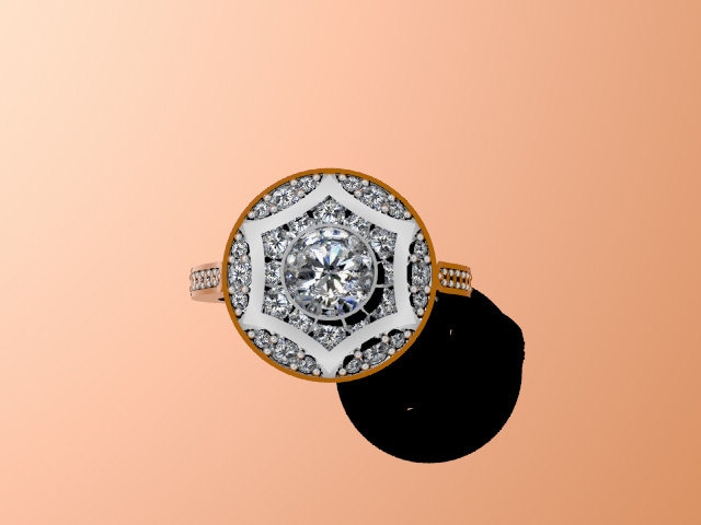 Für Immer Ein Moissanite Verlobungsring Diamon Vintage Ring 14K Weißgold Feinen Schmuck Für Frauen Geschenke Muttertag Geschenkideen - V1002 von JewelryArtworkByVick