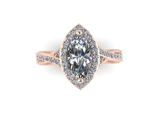 Marquise Verlobungsring Diamant Vintage Hochzeit Ring Rose Gold Feiner Schmuck Halo Verlobung 10x5mm Moissanite Center Einzigartig - V1109 Marquise Verlobungsring Diamant Vintage Hochzeit Ring Rose Gold Feiner Schmuck Halo Verlobung 10x5mm Moissanite Center Einzigartig - V1109 von JewelryArtworkByVick