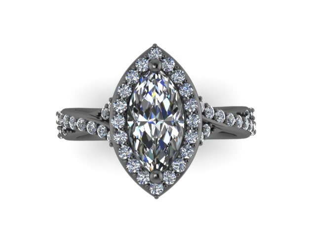 Marquise Verlobungsring Diamant Vintage Hochzeit Ring Schwarz Gold Feiner Schmuck Halo Verlobung 10X5mm Moissanite Center Xmas - V1109 Marquise Verlobungsring Diamant Vintage Hochzeit Ring Schwarz Gold Feiner Schmuck Halo Verlobung 10X5mm Moissanite Center Xmas - V1109 von JewelryArtworkByVick