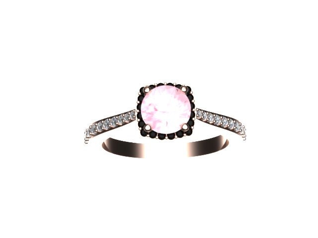 Morganit Verlobungsring 14K Rose Gold Diamant Halo Hochzeit Ring Braut Set Edelstein Feinen Schmuck - V1082 Morganit Verlobungsring 14K Rose Gold Diamant Halo Hochzeit Ring Braut Set Edelstein Feinen Schmuck - V1082 von JewelryArtworkByVick