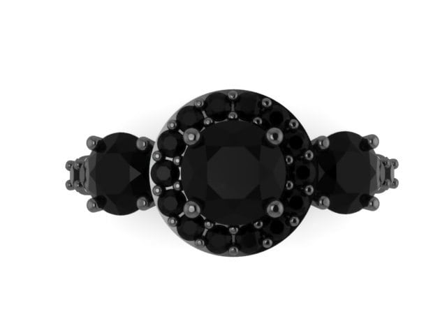 Natürliche Schwarze Halo Diamant Drei-stein-Verlobungsring 14K Schwarz Gold Ehering Damen Schmuck Valentinstag Geschenk Einzigartige Edelstein Ringe Natürliche Schwarze Halo Diamant Drei-stein-Verlobungsring 14K Schwarz Gold Ehering Damen Schmuck Valentinstag Geschenk Einzigartige Edelstein Ringe von JewelryArtworkByVick