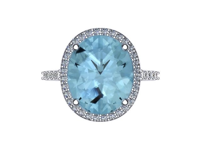 Ovale Aquamarin Verlobungsring Diamant Hochzeit Ring März Birthstone 14K Weißgold Mit 12 X 10mm Oval Center Einzigartig - V1097 Ovale Aquamarin Verlobungsring Diamant Hochzeit Ring März Birthstone 14K Weißgold Mit 12 X 10mm Oval Center Einzigartig - V1097 von JewelryArtworkByVick