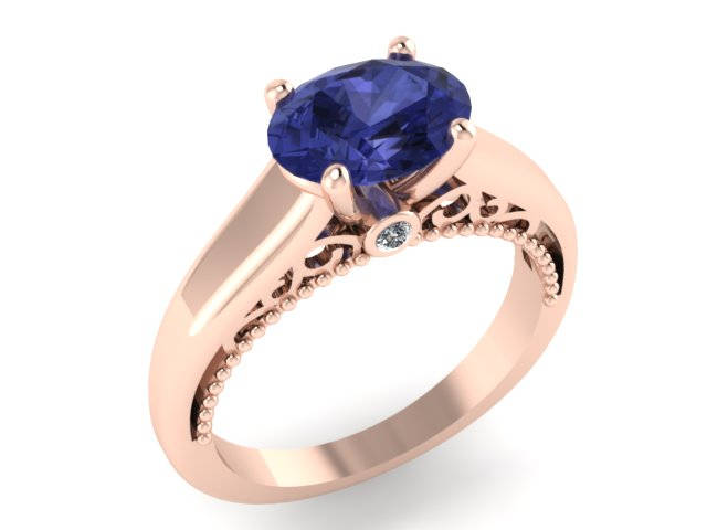 Ovale Blaue Saphir 14 K Rose Gold Verlobungsring Diamant Ring Einzigartige Verlobung Schmuck Filigrane Ehe -V1160 Ovale Blaue Saphir 14 K Rose Gold Verlobungsring Diamant Ring Einzigartige Verlobung Schmuck Filigrane Ehe -V1160 von JewelryArtworkByVick